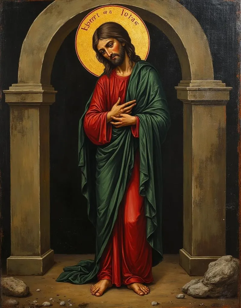 Christ in Extreme Humility — the dead Christ with bowed head and crossed arms